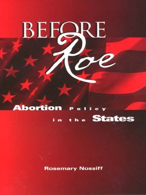 cover image of Before Roe